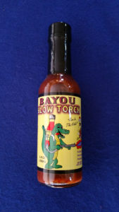 Bayou Blow Torch hot sauce bottle